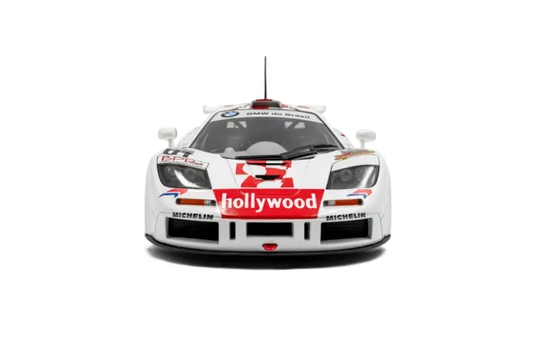 MCLAREN F1 GTR SHORT TAIL WHITE #01 N.PIQUET / J.CECOTTO 2 HORAS DE BRASILIA 1996 - 1/18 Solido