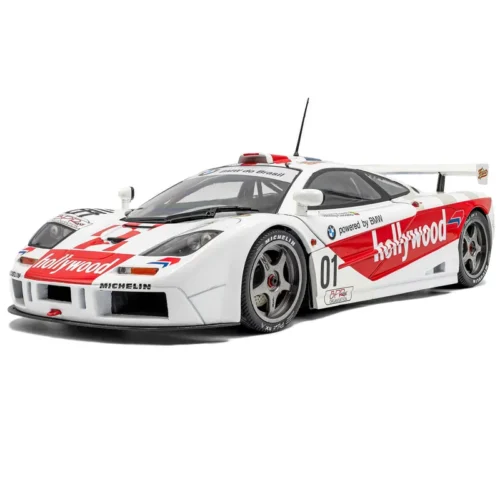 MCLAREN F1 GTR SHORT TAIL WHITE #01 N.PIQUET / J.CECOTTO 2 HORAS DE BRASILIA 1996 - 1/18 Solido