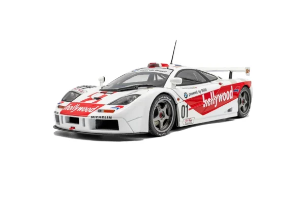 MCLAREN F1 GTR SHORT TAIL WHITE #01 N.PIQUET / J.CECOTTO 2 HORAS DE BRASILIA 1996 - 1/18 Solido