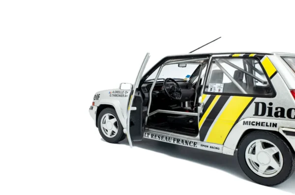 RENAULT 5 GT TURBO MK2 SILVER #17 A.OREILLE TOUR DE CORSE 1989 miniature 1/18 Solido collection