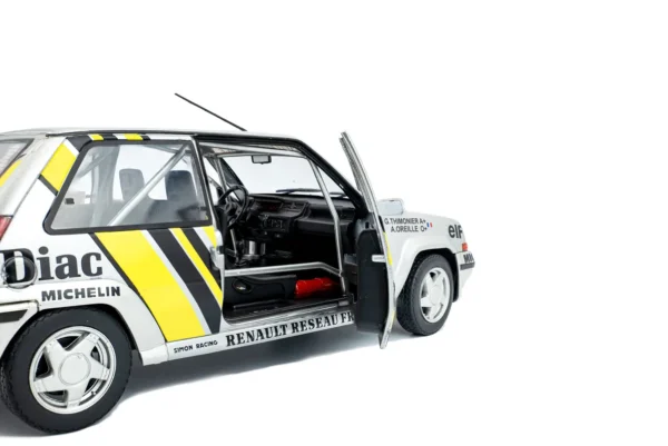 RENAULT 5 GT TURBO MK2 SILVER #17 A.OREILLE TOUR DE CORSE 1989 miniature 1/18 Solido collection