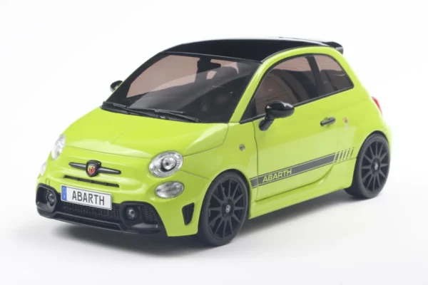 FIAT F595 ABARTH VERDE ADRENALINA 2023 miniature 1/18 Solido vue avant gauche