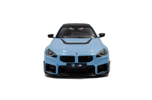 BMW M2 PERFORMANCE PARTS ZANDVOORT BLUE 2024 miniature 1/18 Solido vue de face