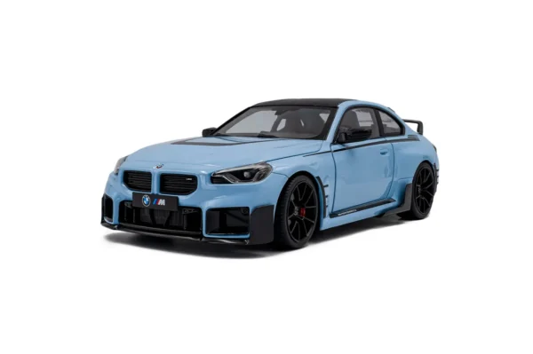 BMW M2 PERFORMANCE PARTS ZANDVOORT BLUE 2024 miniature 1/18 Solido vue avant gauche