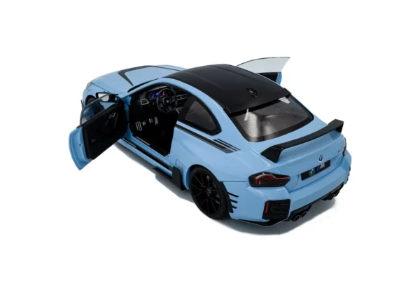 BMW M2 PERFORMANCE PARTS ZANDVOORT BLUE 2024 miniature 1/18 Solido vue du dessus