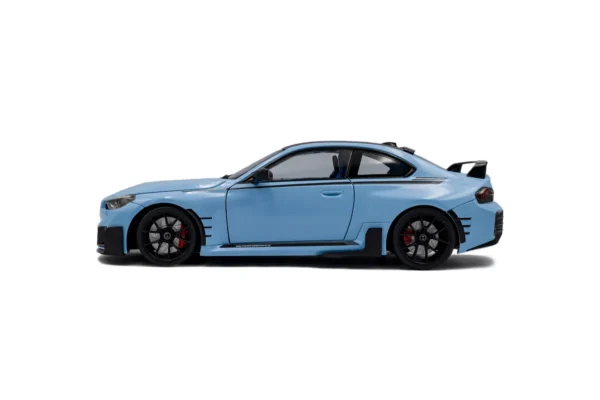 BMW M2 PERFORMANCE PARTS ZANDVOORT BLUE 2024 miniature 1/18 Solido vue cote gauche