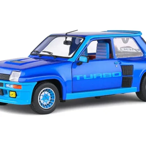 RENAULT 5 TURBO BLEU OLYMPE 1981 miniature 1/18 Solido vue avant gauche