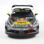 ALPINE A110 RGT+ GREY #6 S.LOEB / L.GODEY RALLYE DU MONT BLANC 2024 miniature 1/18 Solido vue de face