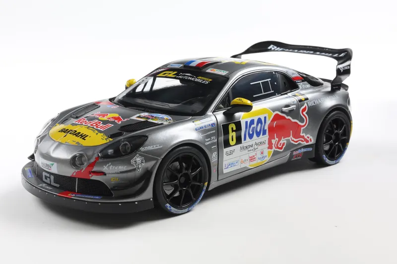 LPINE A110 RGT+ GREY #6 S.LOEB / L.GODEY RALLYE DU MONT BLANC 2024 miniature 1/18 Solido vue avant gauche