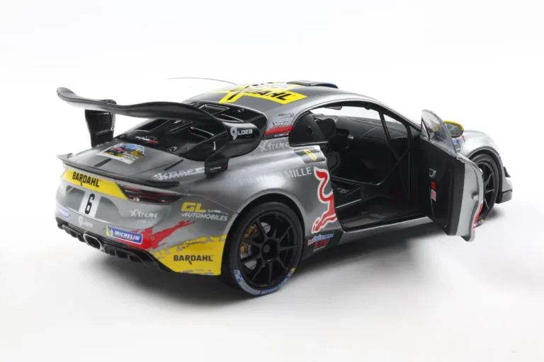 ALPINE A110 RGT+ GREY #6 S.LOEB / L.GODEY RALLYE DU MONT BLANC 2024 miniature 1/18 Solido vue arriere droite