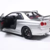 NISSAN SKYLINE GT-R (BNR34) WITH NISMO PARTS SILVER 1999 - 1/18 Solido NISSAN SKYLINE GT-R (BNR34) WITH NISMO PARTS SILVER 1999 miniature 1/18 Solido collection