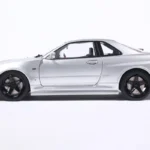 NISSAN SKYLINE GT-R (BNR34) WITH NISMO PARTS SILVER 1999 miniature 1/18 Solido collection