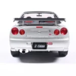 NISSAN SKYLINE GT-R (BNR34) WITH NISMO PARTS SILVER 1999 miniature 1/18 Solido collection