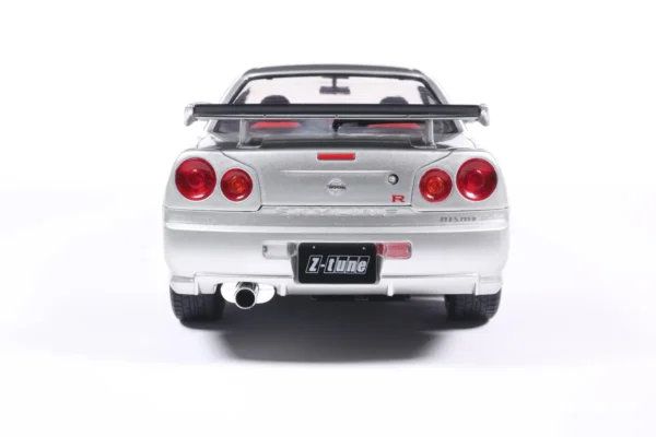 NISSAN SKYLINE GT-R (BNR34) WITH NISMO PARTS SILVER 1999 - 1/18 Solido NISSAN SKYLINE GT-R (BNR34) WITH NISMO PARTS SILVER 1999 miniature 1/18 Solido collection