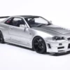 NISSAN SKYLINE GT-R (BNR34) WITH NISMO PARTS SILVER 1999 - 1/18 Solido NISSAN SKYLINE GT-R (BNR34) WITH NISMO PARTS SILVER 1999 miniature 1/18 Solido collection