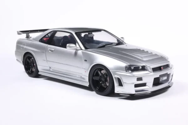 NISSAN SKYLINE GT-R (BNR34) WITH NISMO PARTS SILVER 1999 - 1/18 Solido NISSAN SKYLINE GT-R (BNR34) WITH NISMO PARTS SILVER 1999 miniature 1/18 Solido collection