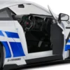 NISSAN GT-R (R35) W/ LIBERTY WALK BODY KIT 2.0 WHITE AND BLUE STRIPES 2024 miniature 1/18 Solido collection