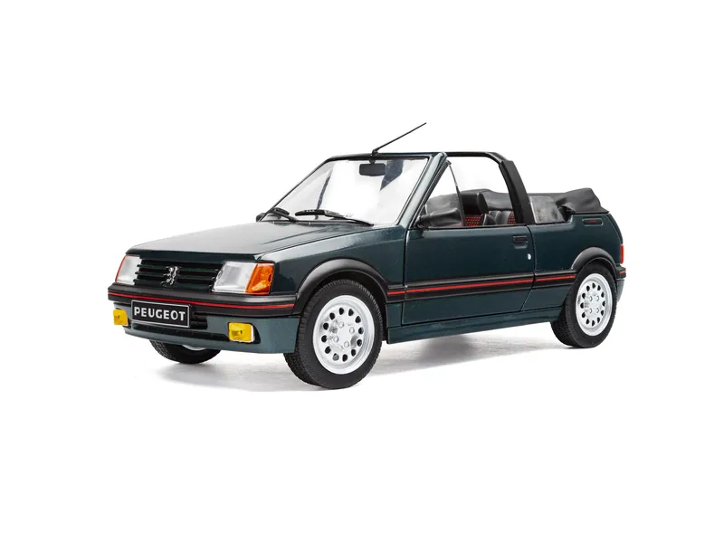PEUGEOT 205 CTI GREEN 1986 miniature 1/18 Solido vue avant gauche