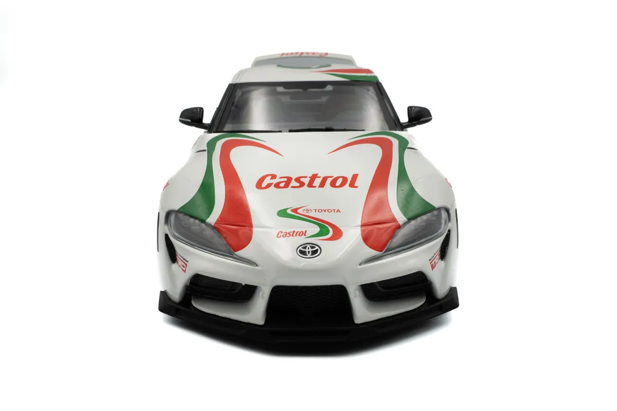 TOYOTA GR SUPRA TOYOTA RACING TRIBUTE WHITE 2024 miniature 1/18 Solido vue de face