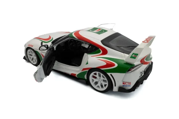 TOYOTA GR SUPRA TOYOTA RACING TRIBUTE WHITE 2024 miniature 1/18 Solido vue du dessus