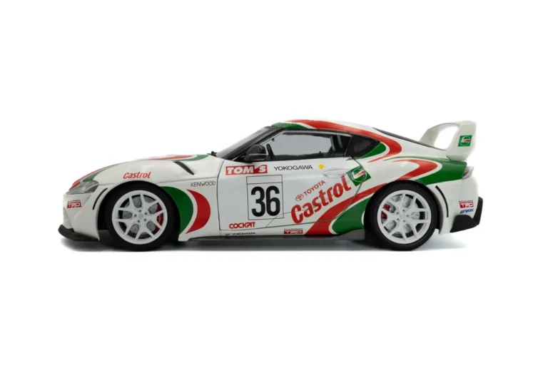 TOYOTA GR SUPRA TOYOTA RACING TRIBUTE WHITE 2024 miniature 1/18 Solido vue cote gauche