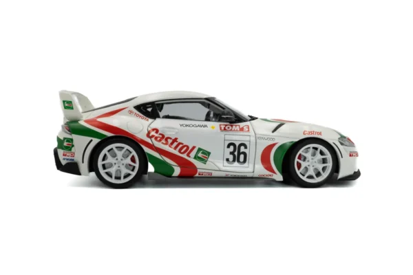 TOYOTA GR SUPRA TOYOTA RACING TRIBUTE WHITE 2024 miniature 1/18 Solido vue cote droit