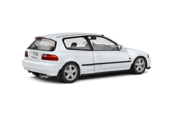 HONDA CIVIC (EG6) FROST WHITE 1991 miniature 1/18 Solido vue arriere droite