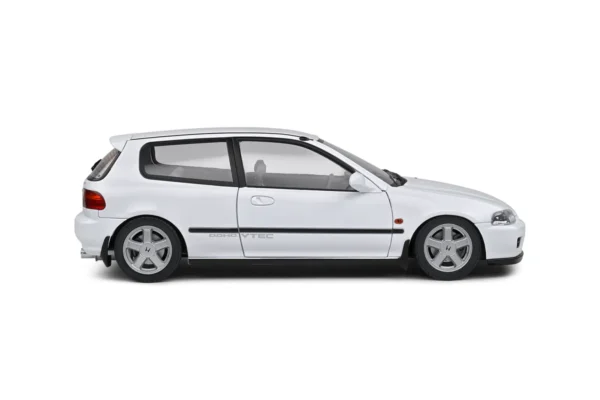 HONDA CIVIC (EG6) FROST WHITE 1991 miniature 1/18 Solido vue cote droit